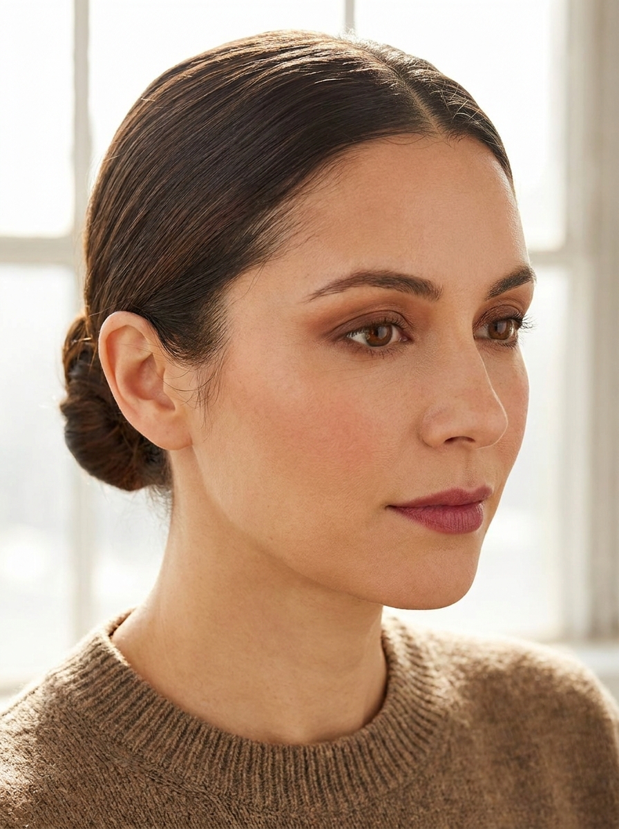 Sleek Low Bun als Herbst Beauty Trends Inspiration 2026